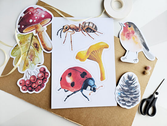 Watercolor Forest DIY Paper Garland Kit